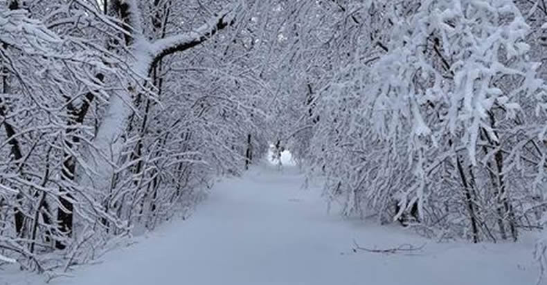 Star Lake as a winter wonderland