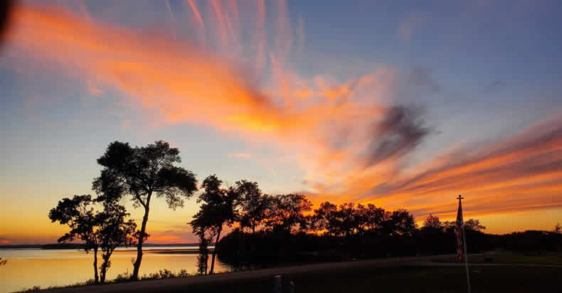 Beautiful Sky over Star Lake in Minnesota