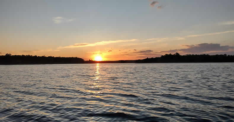 Stunning sky over Star Lake in Minnesota