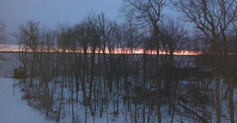 Winter at Star Lake in Dent, MN